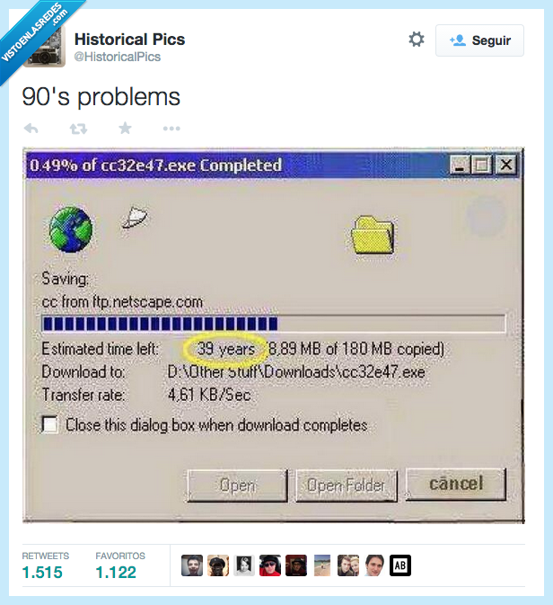 actualización,lenta,tiempo de espera,39 años,90s problems,Windows,de ayer y de hoy