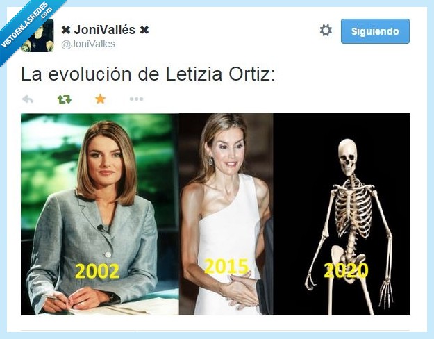Letizia,Ortiz,evolución,delgada,antes,ahora,esqueleto,huesos,flaca