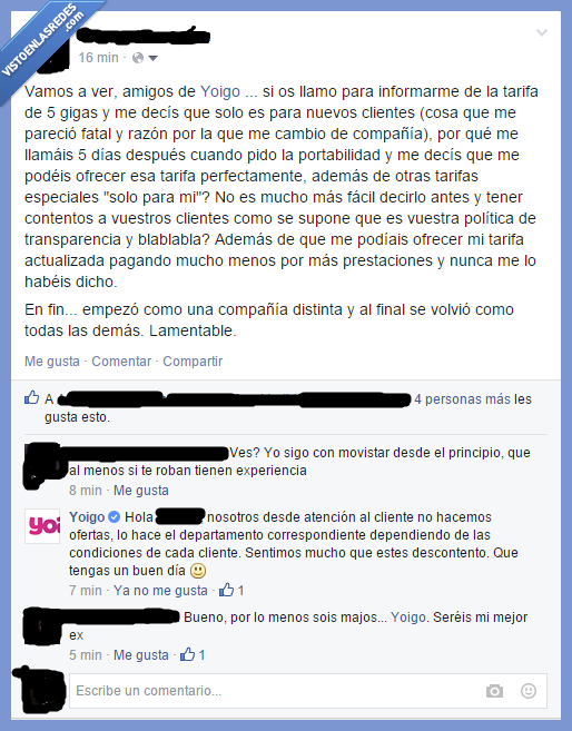 Yoigo,descontento,headshot,contestar,estado,empresa,queja,mejor,ex