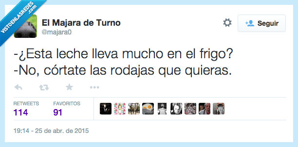 leche,mucho,frigo,nevera,cortate,cortar,caducada,rodaja