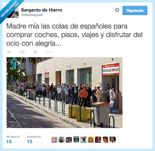 cola,paro,desempleo,trabajo,comprar,españoles,españa,viajes,disfrutar,odio