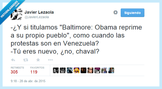 Venezuela,EEUU,Baltimore,Obama,reprimir,pueblo