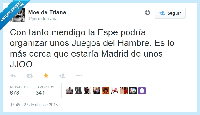 Esperanza Aguirre,mendigos,Madrid,Juegos Olímpicos,Juegos del Hambre