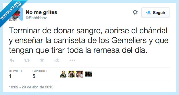 terminar,donar,sangre,homo,chandal,abrir,camiseta,Gemeliers,tirar,remesa,donacion,prohibicion