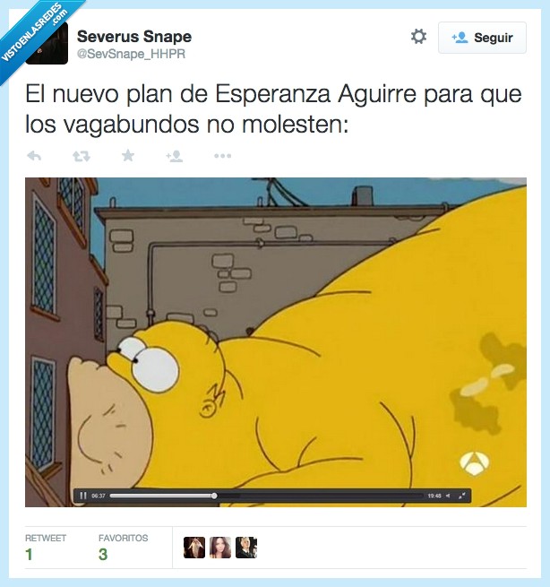 Aguirre,Homer,Simpson,Vagabundos,comerse,Esperanza Aguirre