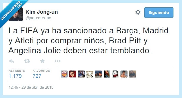 Angelina,Brad,adoptar,niños,Barça,Madrid,fútbol,Atleti,FIFA,sanción,temblar