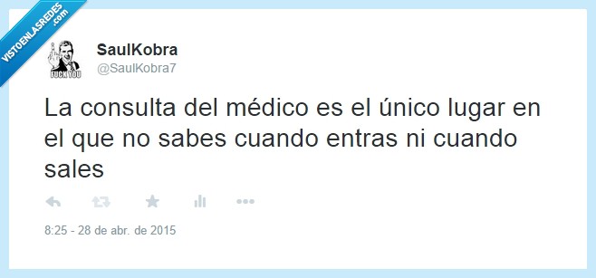 médico,consulta,sala de espera,salir,entrar,hora,saber