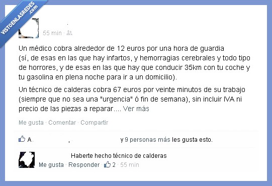 zas en toda la boca,médico,calderas,tecnico,cobrar,dinero,tiempo,curar,salud