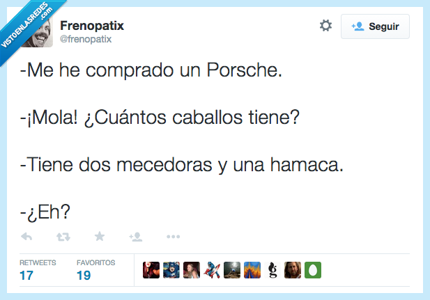 comprado,comprar,porsche,coche,cuantos,caballos,tiene,tener,mola,mecedora,hamaca,porche