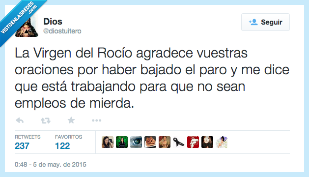 Rocío,agradecer,agradece,vuestras,oraciones,bajar,paro,decir,dice,trabajar,trabajando,no,ser,sean,empleos