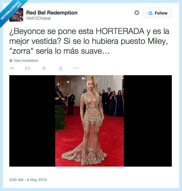 Beyonce,vestido,gala,met,2015,transparente,transparencia,hortera,diseño,vestida,Miley Cyrus