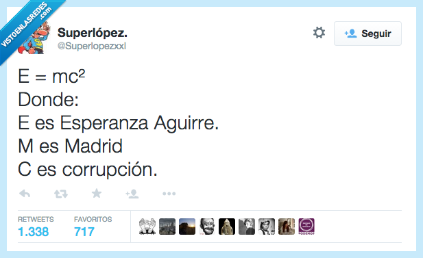 formula,energia,Einstein,Esperanza Aguirre,Madrid,Corrupción,siglas