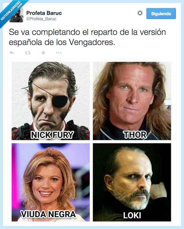completando,reparto,version,española,Vengadores,Nick Fury,Thor,Pocholo,Terelu,Miguel Bosé