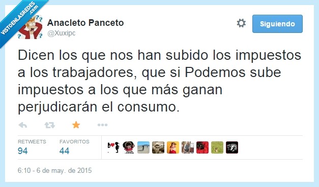 impuestos,Podemos,subir,ricos,perjudicar,consumo