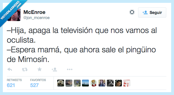 hijo,apaga,televisión,pasamos,ir,vamos,oculista,mama,pinguino,osito,oso,Mimosín,ciego,ver