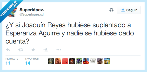 Joaquin Reyes,suplantado,Esperanza Aguirre,cuenta,broma