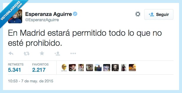 Madrid,permitido,permitir,prohibido,Esperanza Aguirre,lista,legal,obvio