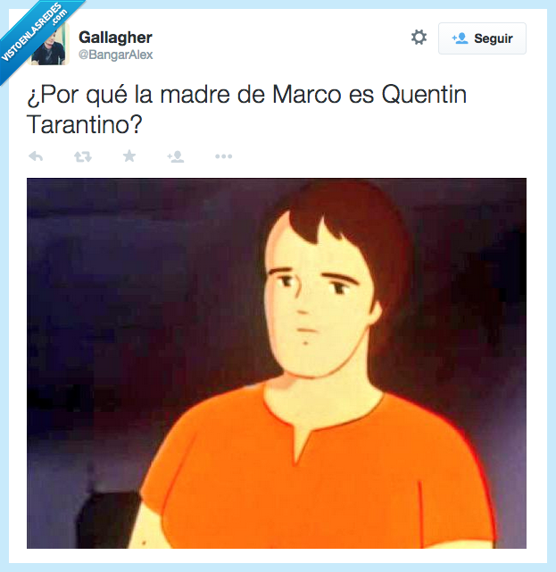 madre,marco,Quentin Tarantino,parecido,razonable,clavada
