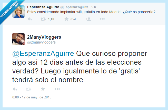 esperanza aguirre,twitter,2manyvloggers,campaña electoral,wifi