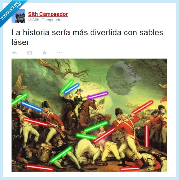 historia,sable laser,star wars,interesante,divertido