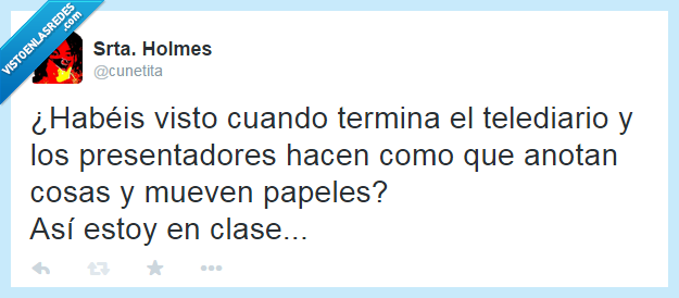 clase,escribir,telediario,presentador,anotan,como,mueven,mover,papeles,inutil,disimular,comparación,vida,estudiar