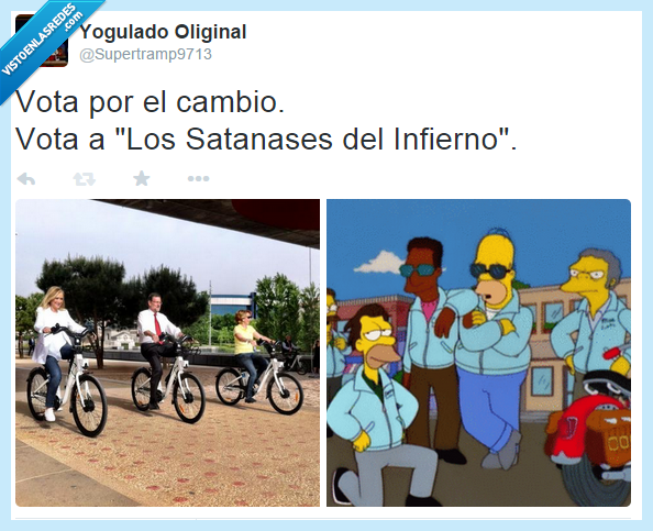 pp,rajoy,esperanza aguirre,bicicletas,los simpson,moteros,satanases