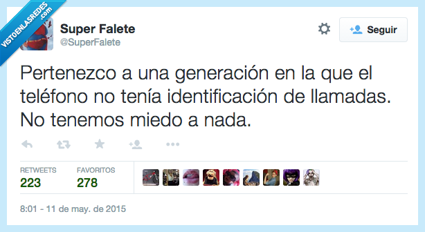 pertenezco,pertenecer,generación,telefono,identificacion,llamada,miedo,nada,desconocido,valiente,valor,móvil,número