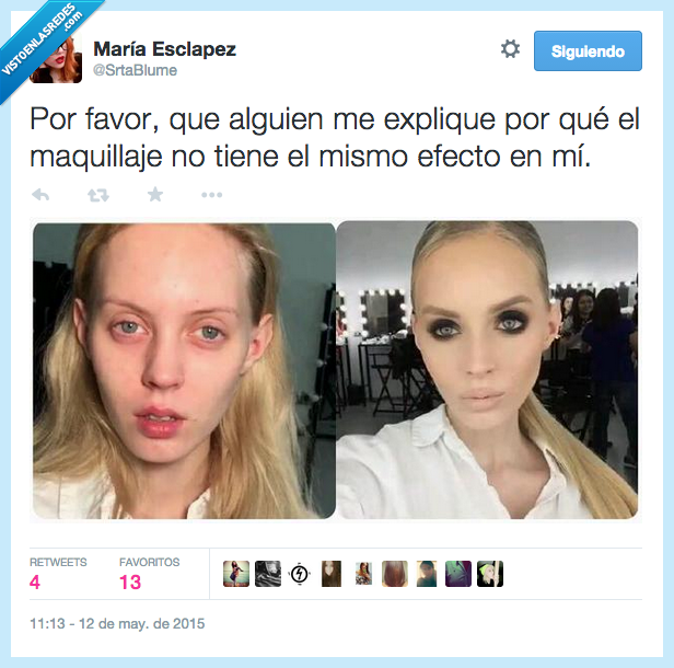 explique,explicar,por qué,motivo,modelo,guapa,fea,maquillaje,cara,pintas,pintar,maquillada