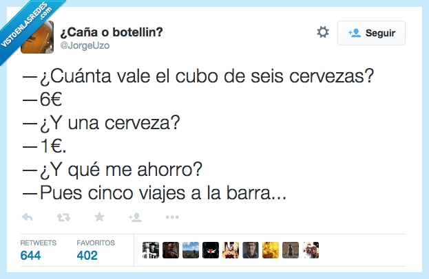 cuanto,vale,valer,cubo,seis,cerveza,euro,precio,pagar,ahorro,ahorrar,viaje,cinco,barra