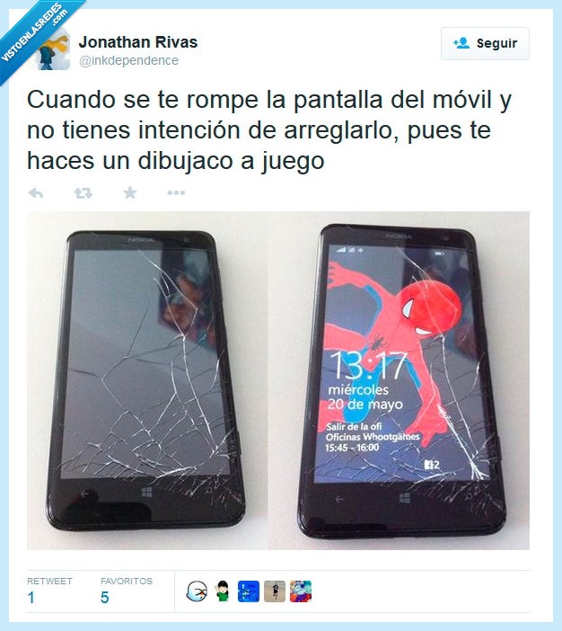 móvil,pantalla,rota,spiderman,rescate,fondo,romper,roto