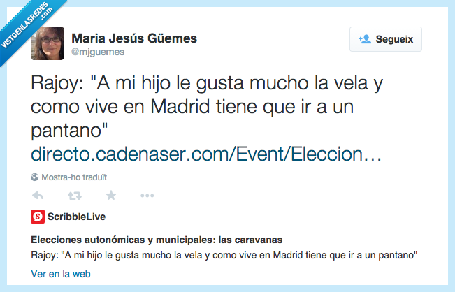 rajoy,política,españa,hijo,pantano,vela,madrid