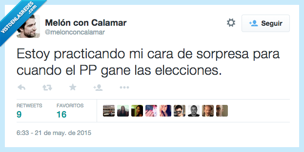 estoy,practicando,practicar,cara,sorpresa,pp,partido popular,gane,ganar,elecciones,política,España