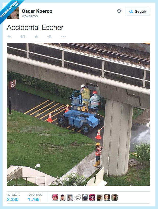 escalera,escalerilla,grua,reparación,puente,escher,imposible,perspectiva