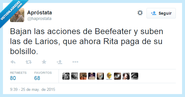 bajar,bajan,acciones,Beefeater,subir,suben,Larios,ginebra,ahora,Rita,pagar,paga