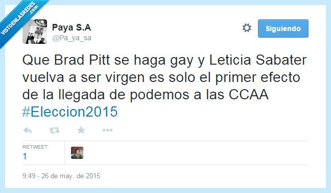 podemos,Leticia sabater,Brad pitt,todo va mal,a peor,humor