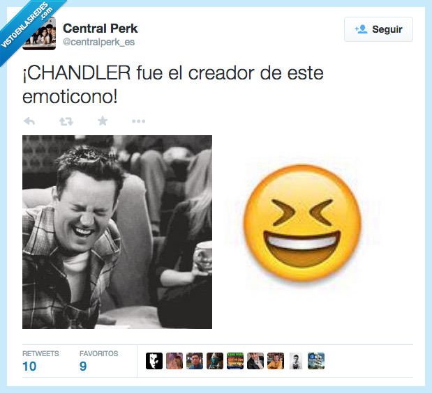 414884 - Chandler; el sarcástico creador de emoticones por @centralperk_es
