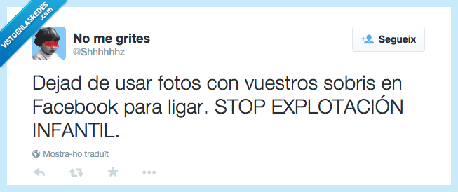 explotación infantil,ligar,sobrinos,facebook