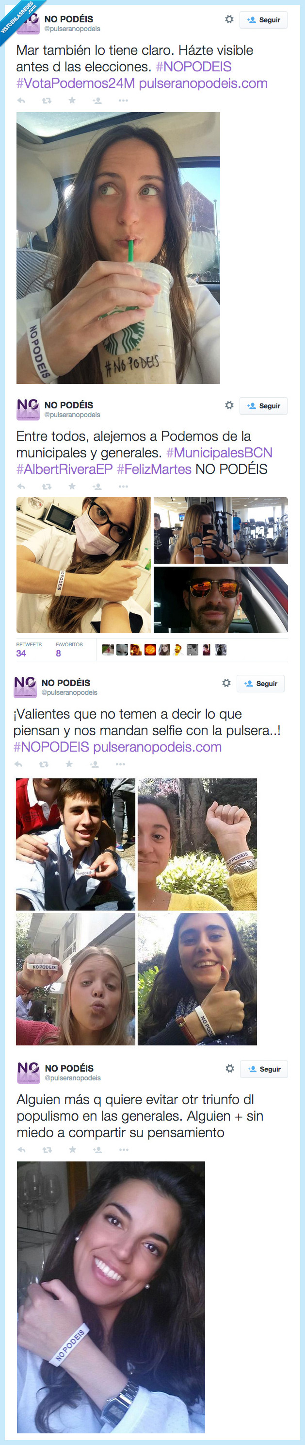 pulsera,no podeis,nopodeis,podemos,politica,derechas,España,Power Balance