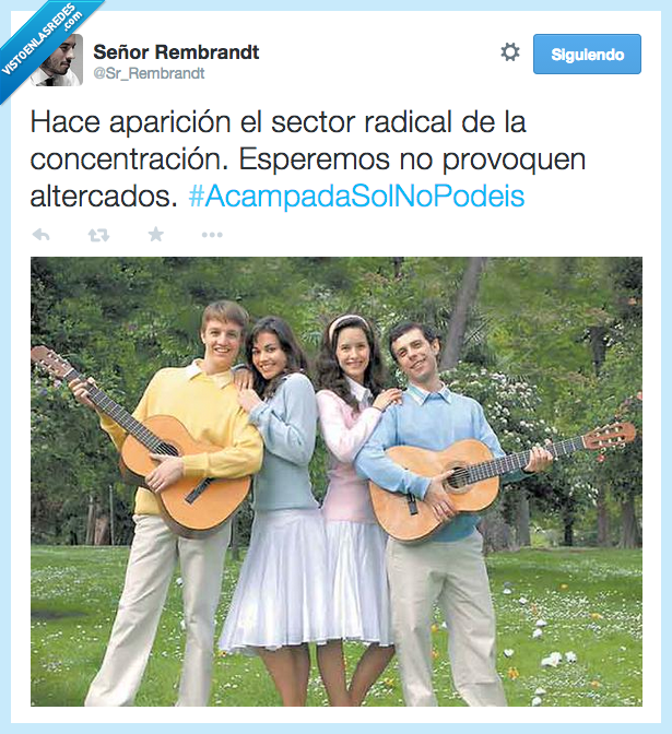 Amo a Laura,concentracion,acampada,sol,podemos,pulseras,pulseritas,nopodeis,no podéis,pijos derechas