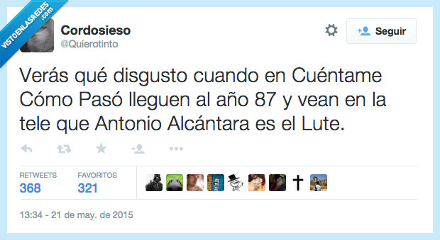 veras,disgusto,cuentame,cuentame como paso,año,87,tele,Antonio Alcantara,Imanol Arias,Lute