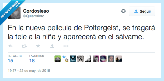 nueva,pelicula,Poltergeist,tragar,tv,niña,salvame,miedo