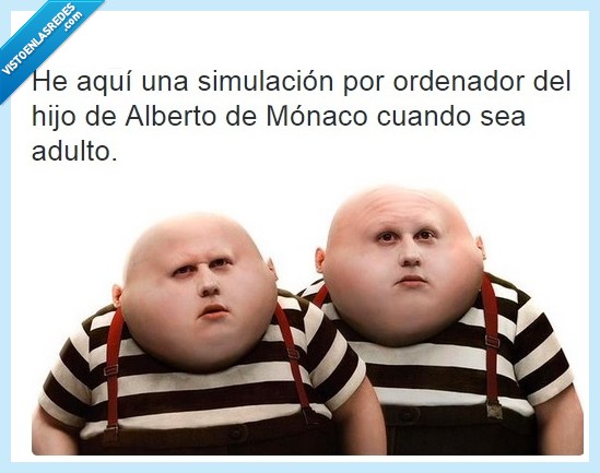 gemelo,alberto mónaco,adulto,alicia en el país de las maravillas,cabeza,bebe,cabezón,niño