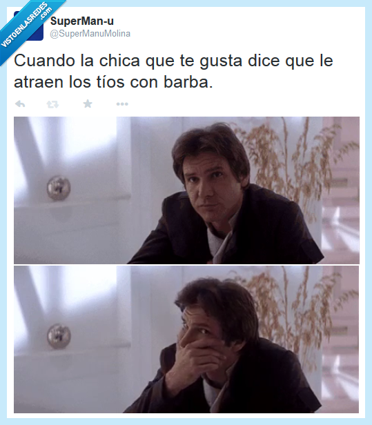 star wars,han solo,hipsters,barba,chica que te gusta,tapar,cara