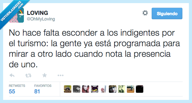 esconder,indigente,turismo,gente,programado,programada,humano,mirar,otro,lado,presencia,disimular,maldad
