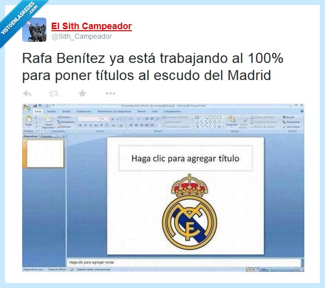 rafa benitez,titulos,real madrid,futbol,fichaje,entrenador,escudo