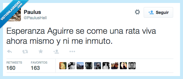 Esperanza Aguirre,politica,España,rata,viva,comer,ahora,inmuto,creo,inmutar