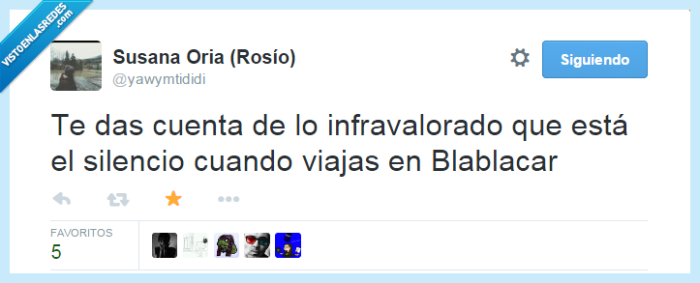 blablacar,silencio,infravalorado,callar,hablar,cuenta