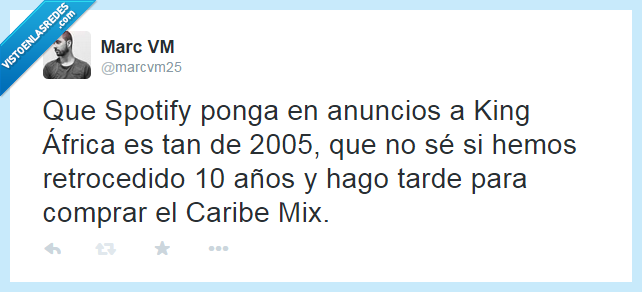 spotify,ponga,poner,anuncio,King Africa,2005,Caribe Mix,tarde,verano