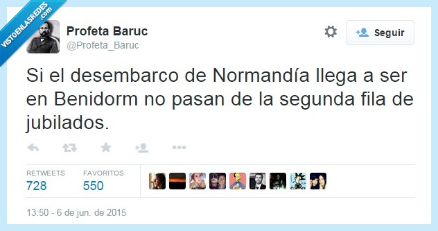 dsembarco,Normandía,llega a ser,Benidorm,pasar,pasan,segunda,fila,jubilados