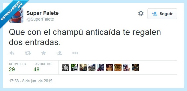 champú,anticaída,regalar,regalen,entradas,calvo,indirectas